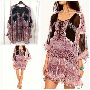 NWOT Free People Marla Dreams Butterfly Dress